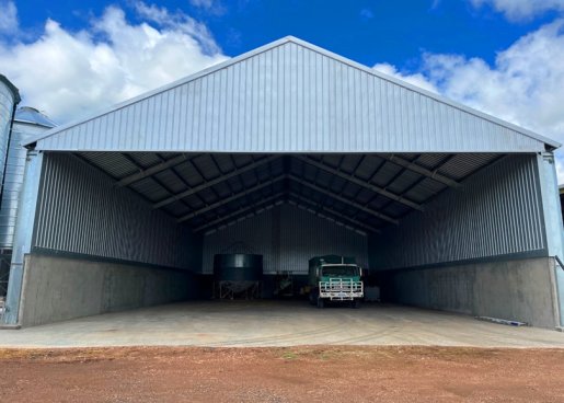 Grain Shed Storage With Light Steel Structure Design