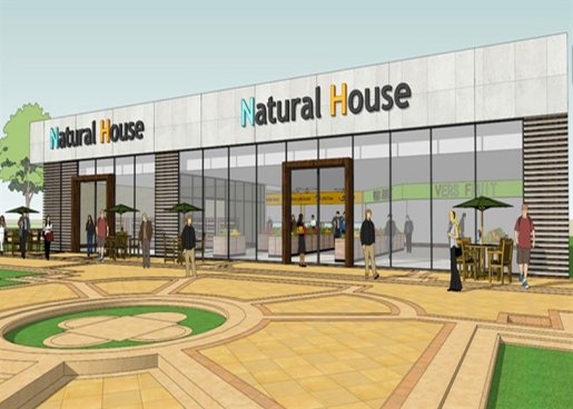 Retail Store Construction With Light Steel Structure Frame