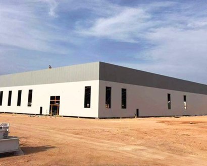 Hangar Steel Structure Workshop For Gypsum Board Factory