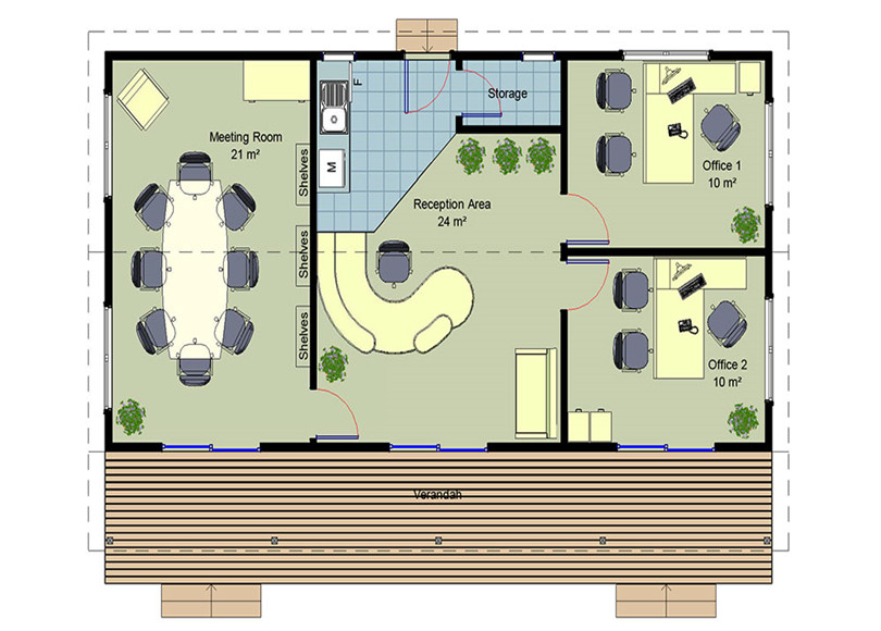 Office floor plan